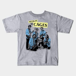 Nicolas and the Cages (Nic Cage Band Shirt) Kids T-Shirt